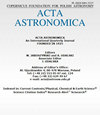 ACTA ASTRONOMICA杂志封面